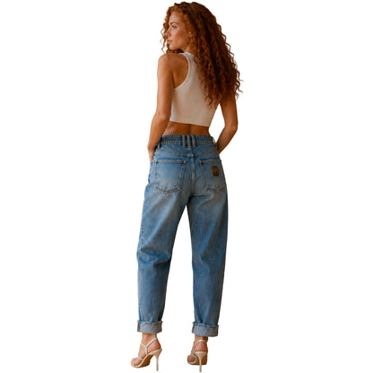 BALMAIN - jeans con risvolto