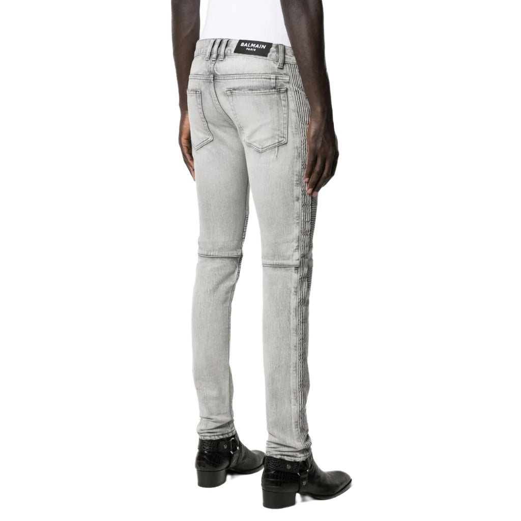 BALMAIN - jeans slim fit grigi