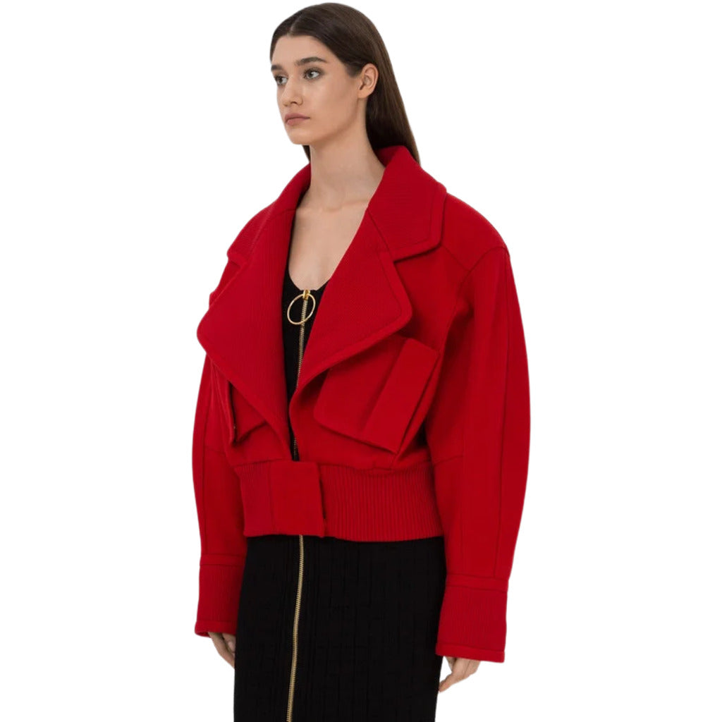 BALMAIN - giacca oversize rossa