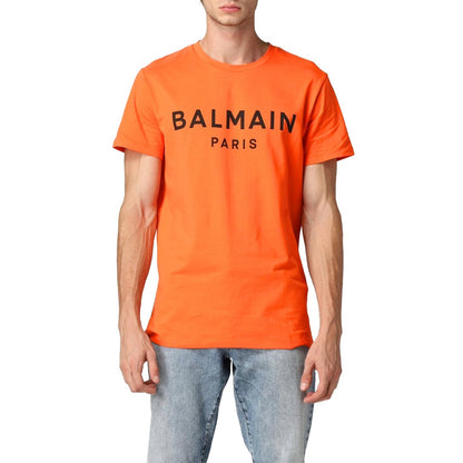 BALMAIN - t-shirt balmain arancione