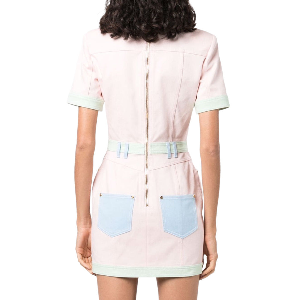 BALMAIN  - abito denim multicolor