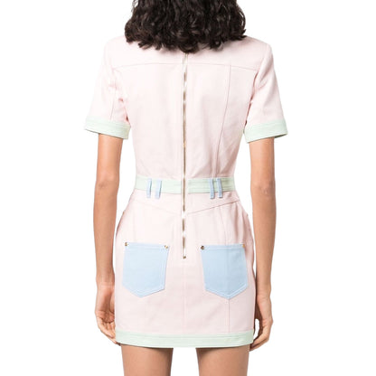 BALMAIN  - abito denim multicolor