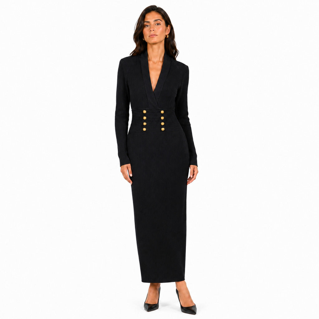 BALMAIN - abito a costine