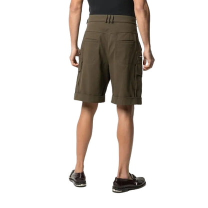 BALMAIN - shorts cargo verdi