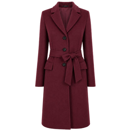 LORO PIANA TESSUTO - cappotto capolavoro bordeaux