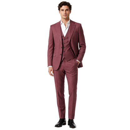 ERMENEGILDO ZEGNA TESSUTO - Completo lana gessato viola