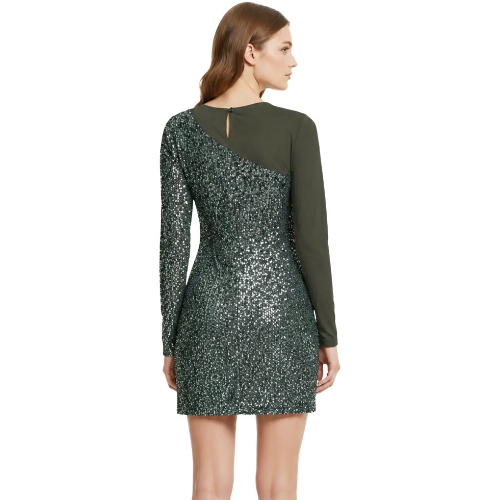 PINKO  - abito alison con paillettes