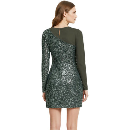 PINKO  - abito alison con paillettes