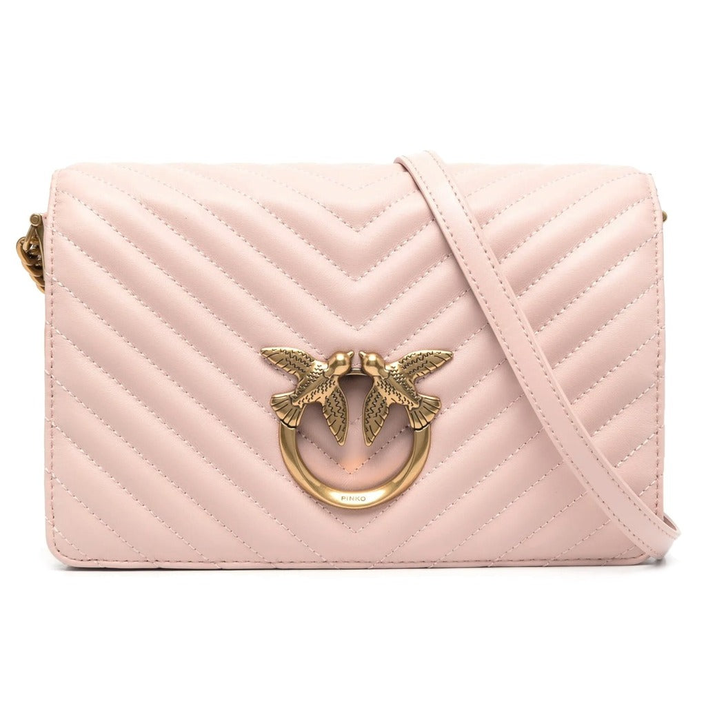 PINKO - love click classic nappa chevron
