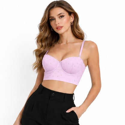 ELISABETTA FRANCHI - Top con borchie