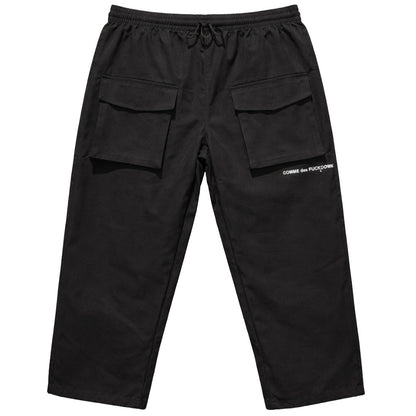 COMME DES FUCKDOWN - pantaloni neri con coulisse