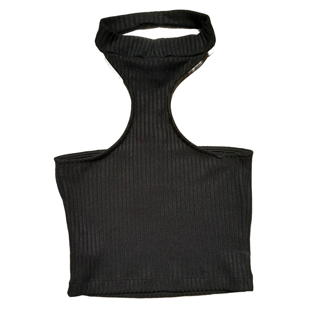 COMME DES FUCKDOWN - top nero con etichetta