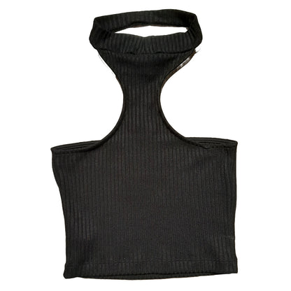 COMME DES FUCKDOWN - top nero con etichetta