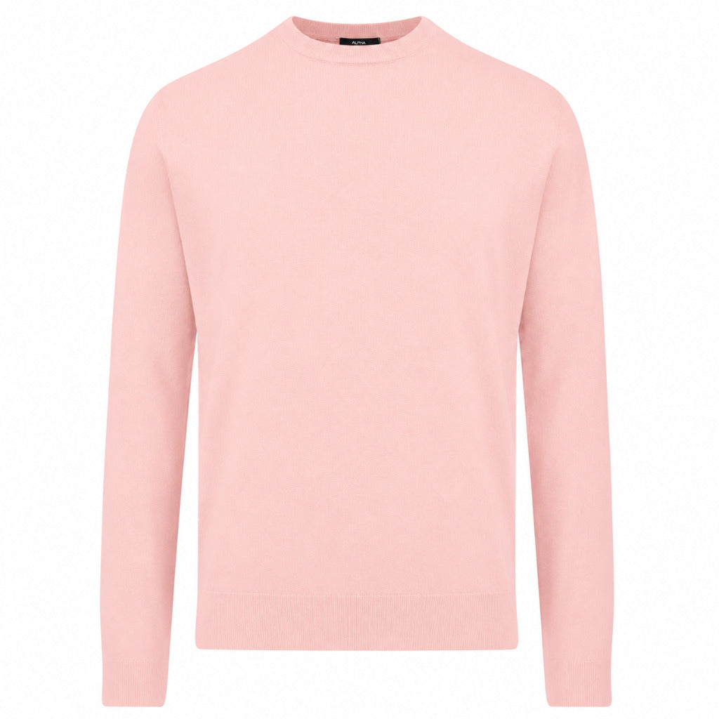 ALPHA STUDIO  - maglia girocollo seta e cashmere