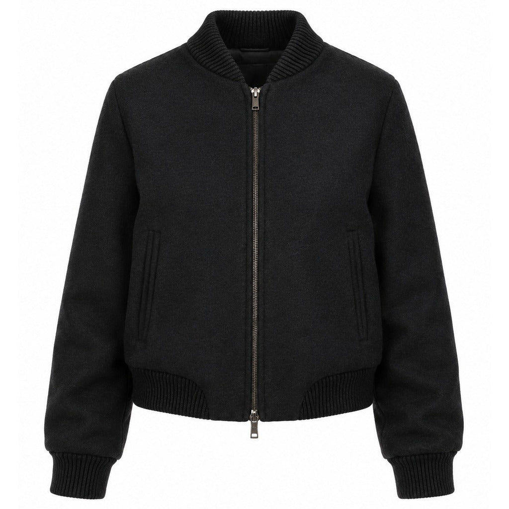 LORO PIANA TESSUTO - bomber capolavoro nero