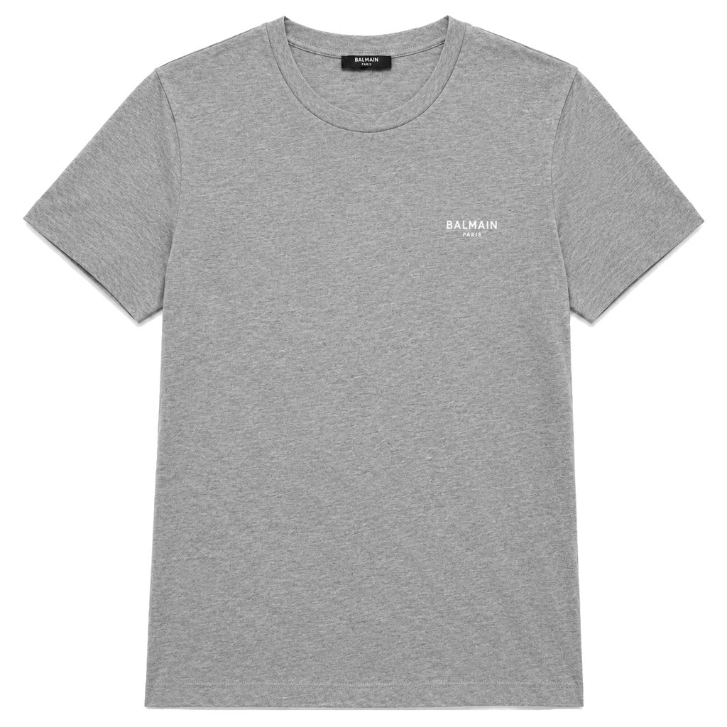 BALMAIN - t-shirt balmain logo vellutino