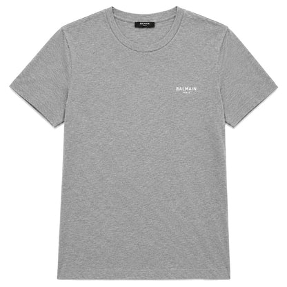 BALMAIN - t-shirt balmain logo vellutino