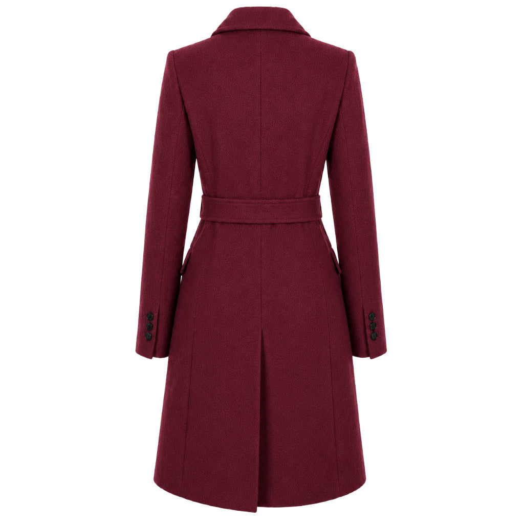 LORO PIANA TESSUTO - cappotto capolavoro bordeaux