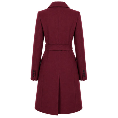 LORO PIANA TESSUTO - cappotto capolavoro bordeaux