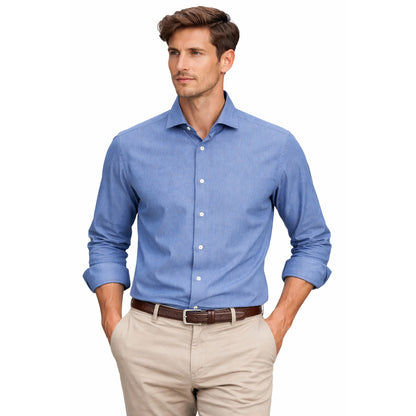 MC2 SAINT BARTH - camicia denim blu chiaro