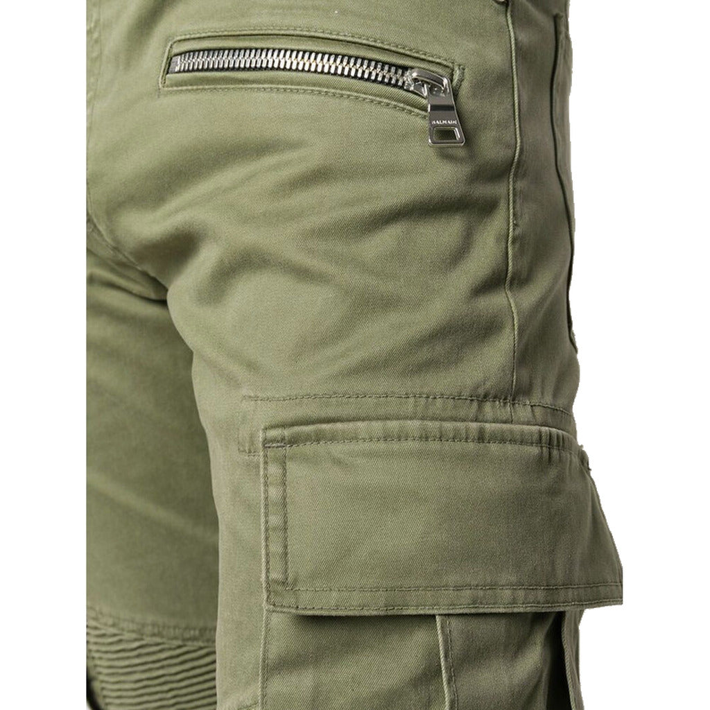BALMAIN - pantaloni cargo verdi