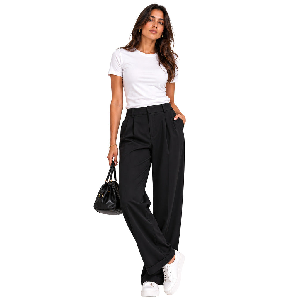 BALMAIN - pantalone lungo con pieghe