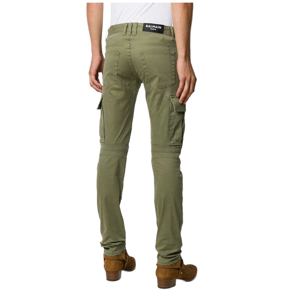 BALMAIN - pantaloni cargo verdi