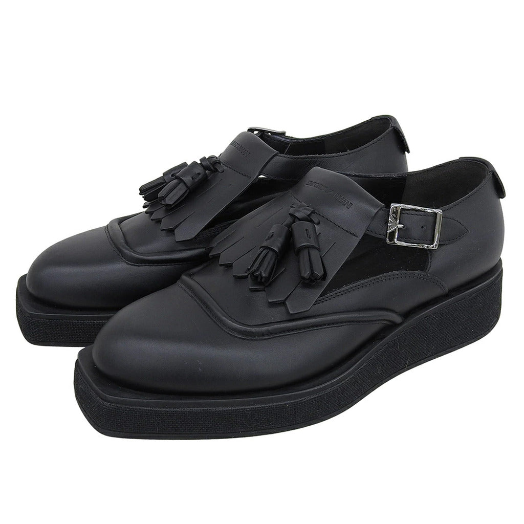 EMPORIO ARMANI - slipper monkstrap nero