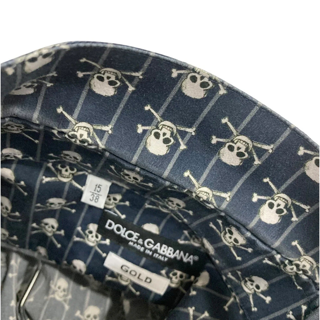 DOLCE &amp; GABBANA - camicia stampa teschi