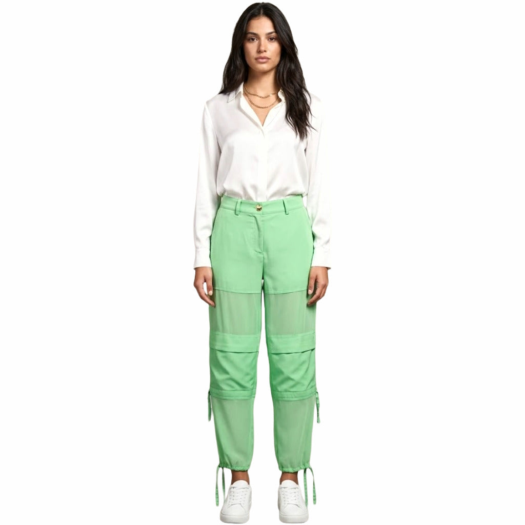 PINKO - pantaloni priapo verde