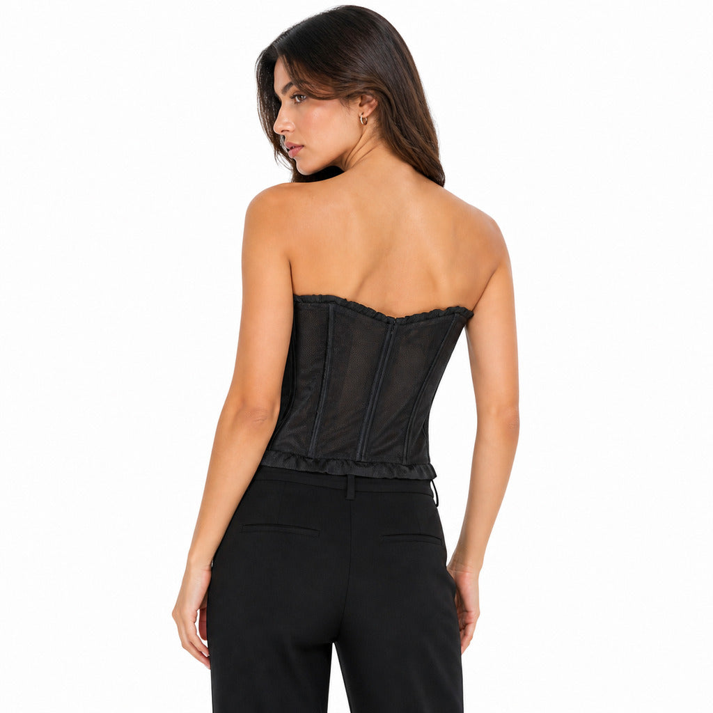 DOLCE &amp; GABBANA - top semi trasparente