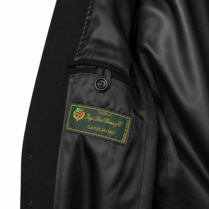 LORO PIANA TESSUTO - cappotto capolavoro nero