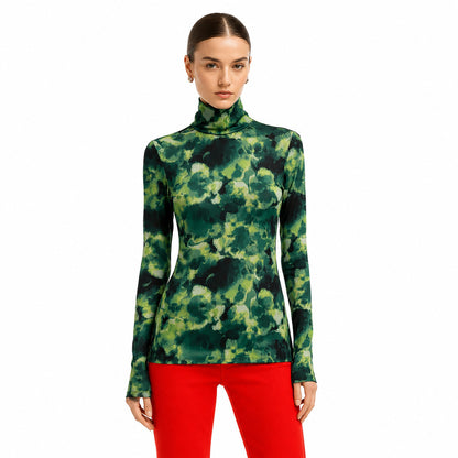 PATRIZIA PEPE - maglia collo alto verde