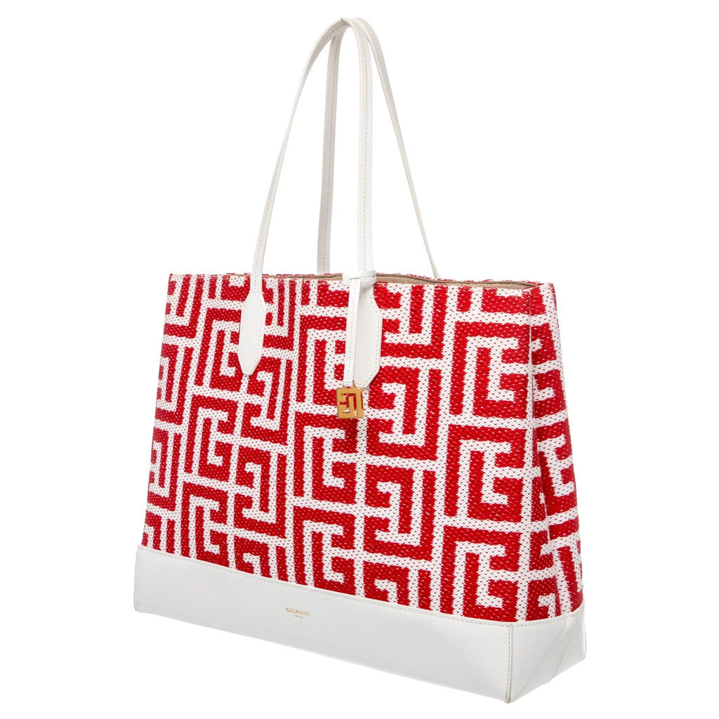 BALMAIN  - canvas open tote bag