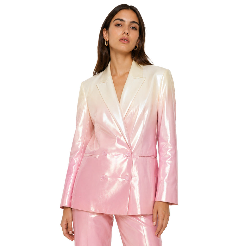 PATRIZIA PEPE - Giacca doppiopetto metallic degrad