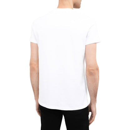 BALMAIN - t-shirt stampa logo gommato