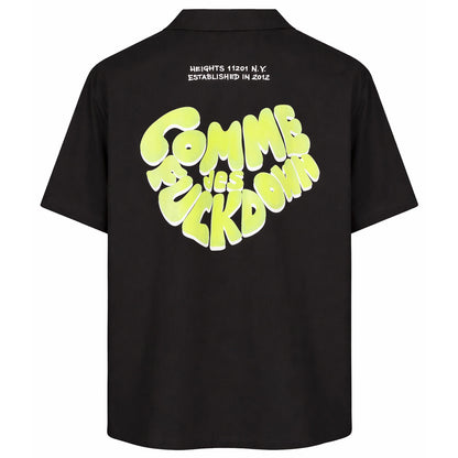 COMME DES FUCKDOWN - camicia con tasconi e stampa