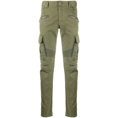 BALMAIN - pantaloni cargo verdi