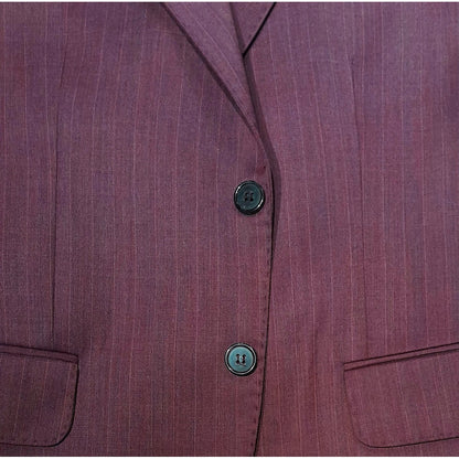 ERMENEGILDO ZEGNA TESSUTO - Completo lana gessato viola