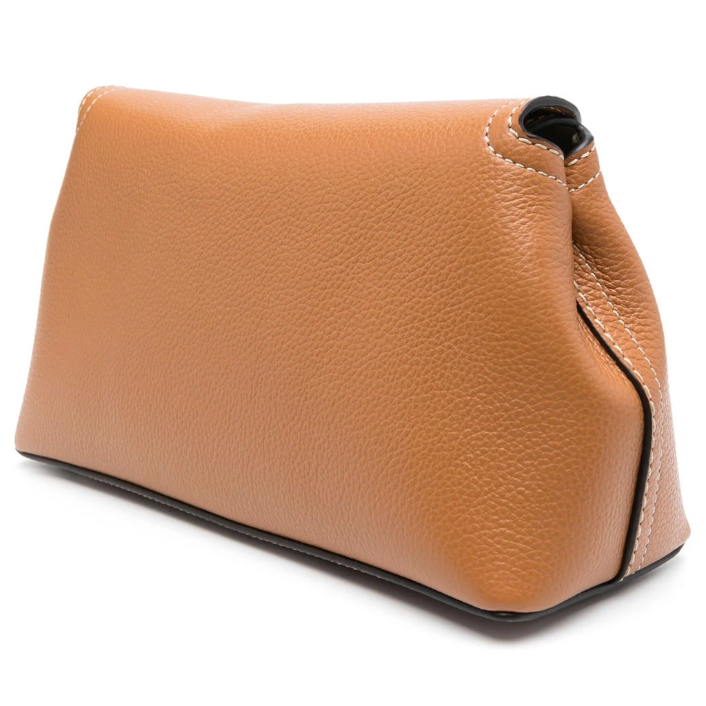 TOTEME - tlock-clutch-caramello