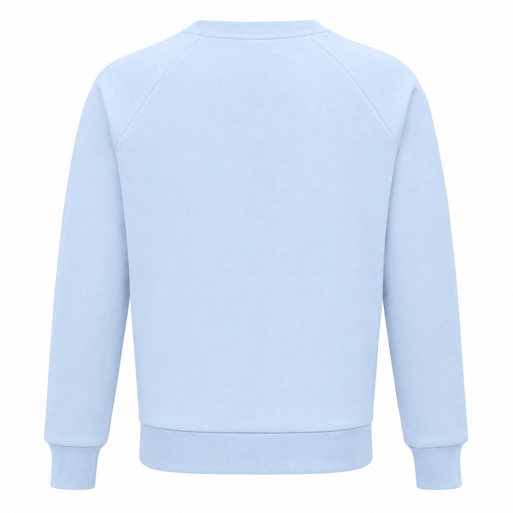 BALMAIN - felpa girocollo azzurra