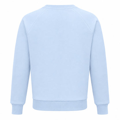 BALMAIN - felpa girocollo azzurra