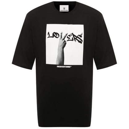 DIEGO VENTURINO - t-shirt nera stampa