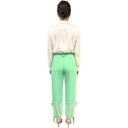 PINKO - pantaloni priapo verde