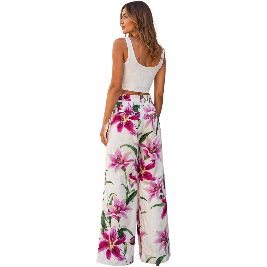 DOLCE &amp; GABBANA - pantaloni fantasia floreale