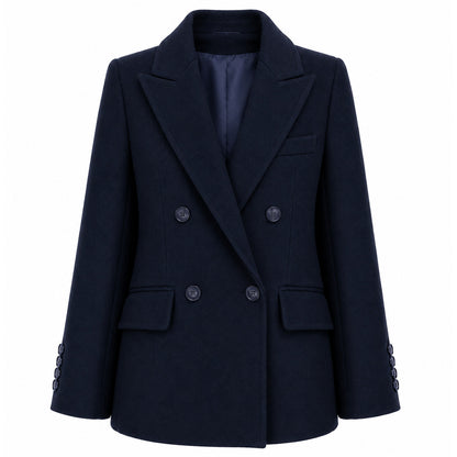 LORO PIANA TESSUTO - cappotto corto doppiopetto cammello