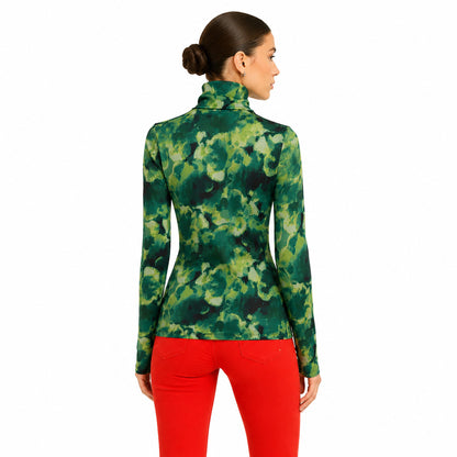 PATRIZIA PEPE - maglia collo alto verde