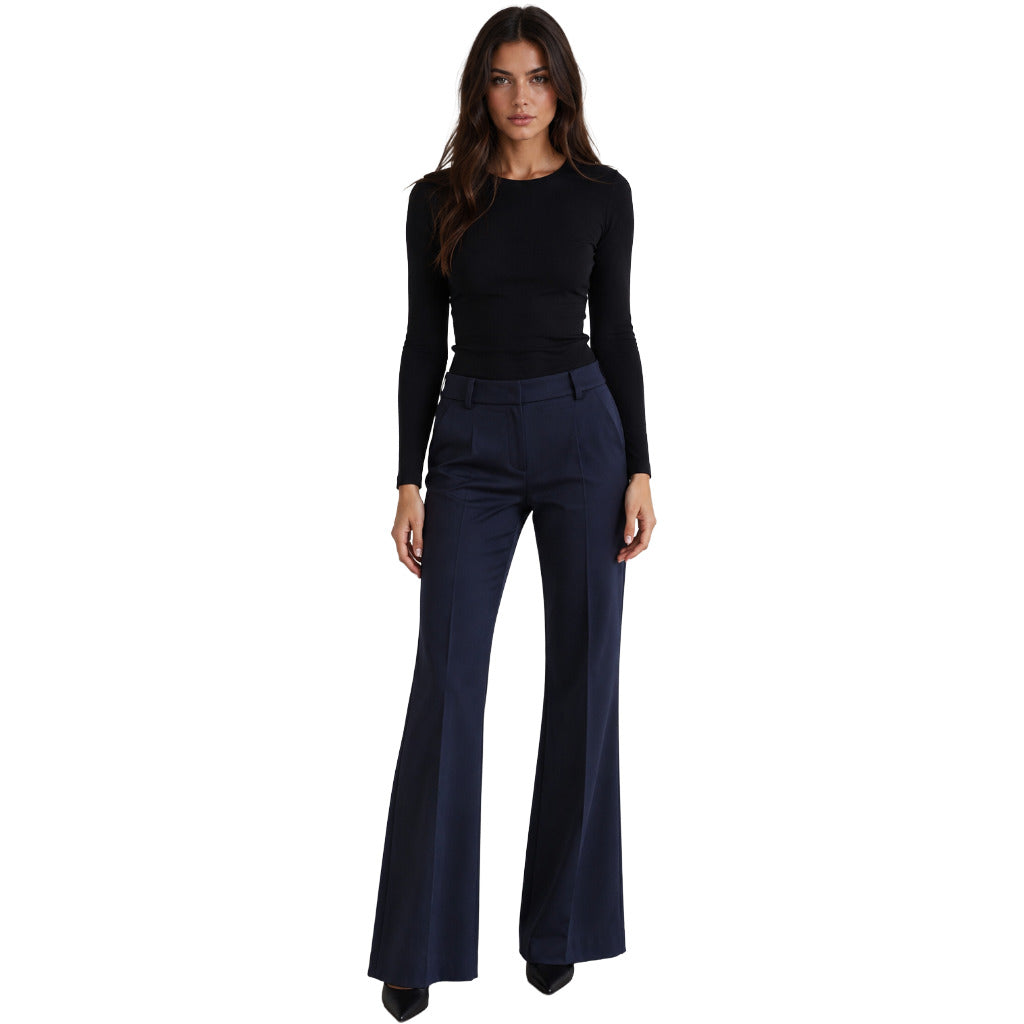 BALMAIN - pantalone a zampa blu