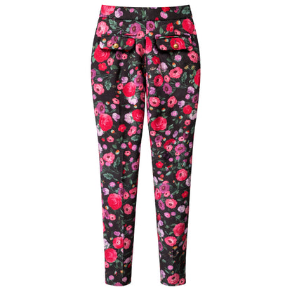ELISABETTA FRANCHI - pantaloni con motivo a fiori