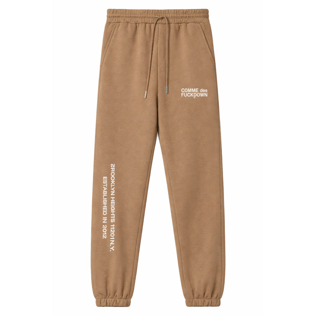 COMME DES FUCKDOWN - pantaloni felpa marroni